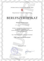 Berufszertifikat Muster