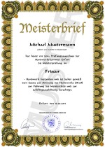 HWK Meisterbrief Kaufen Muster 05