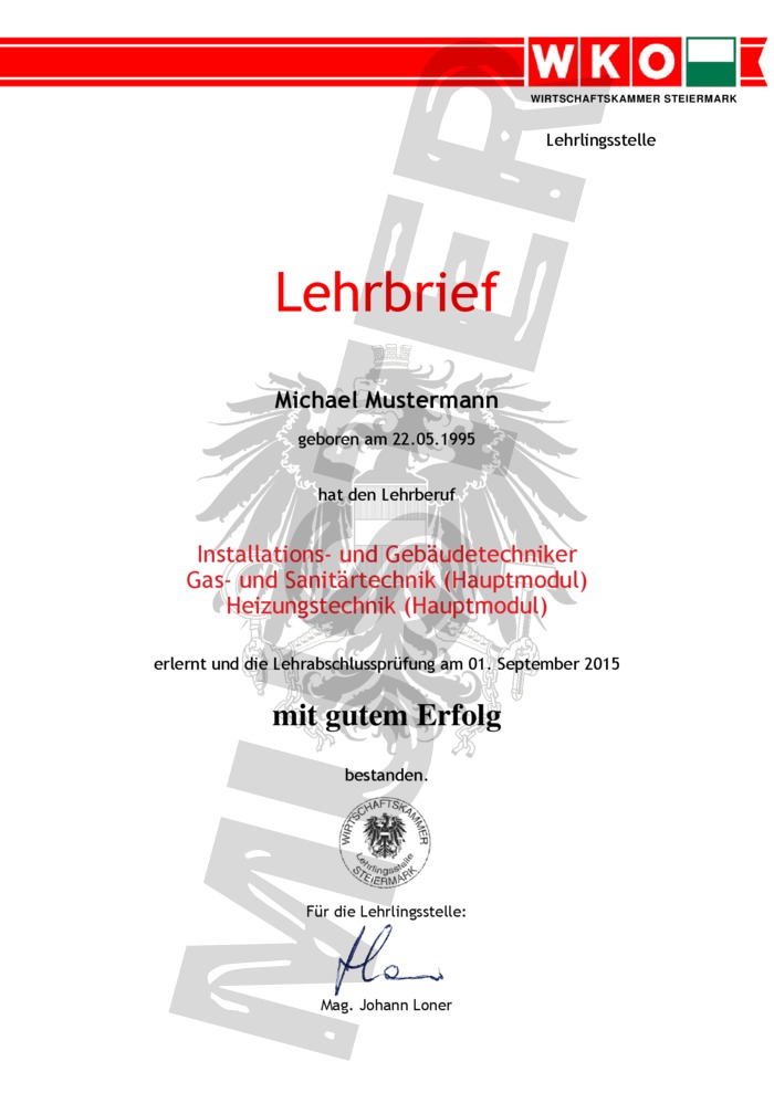 WKO Lehrbrief kaufen